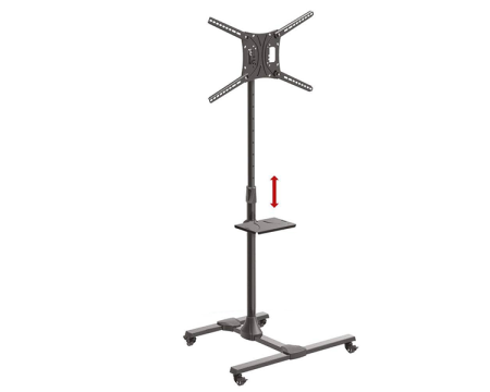 Mobile TV mount cart with metal shelf Barkan SW411H (13"-83")