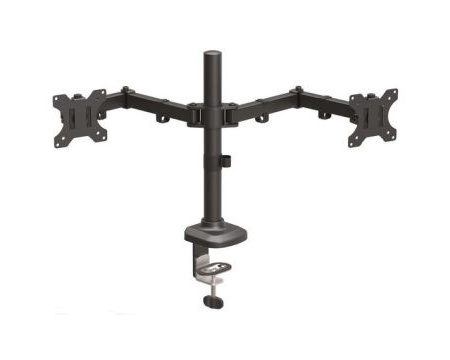Dual flat/curved monitor desk mount BARKAN M142T (13"-32")